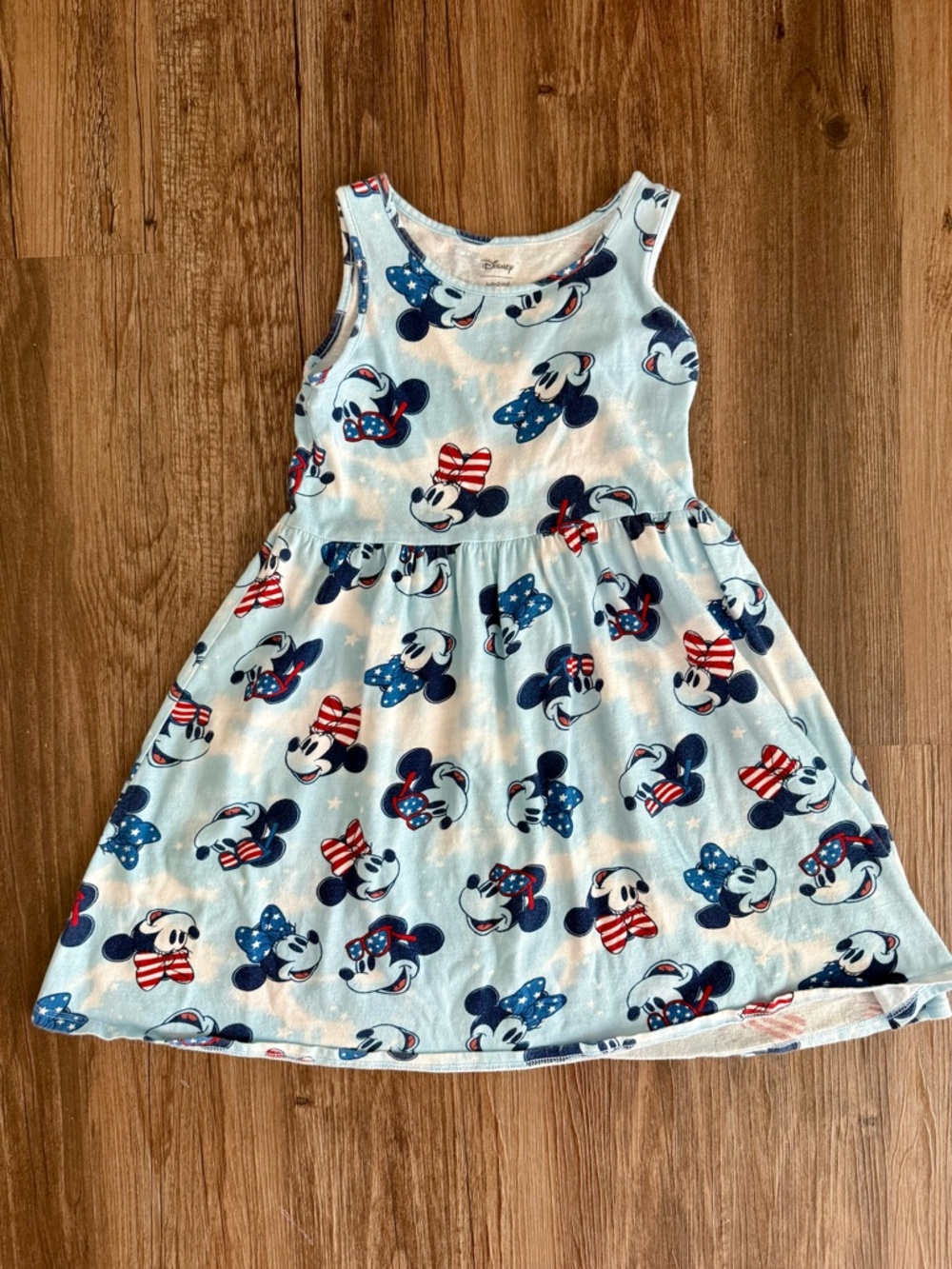 Disney Minnie & Mickey Mouse Red, White & Blue Dress